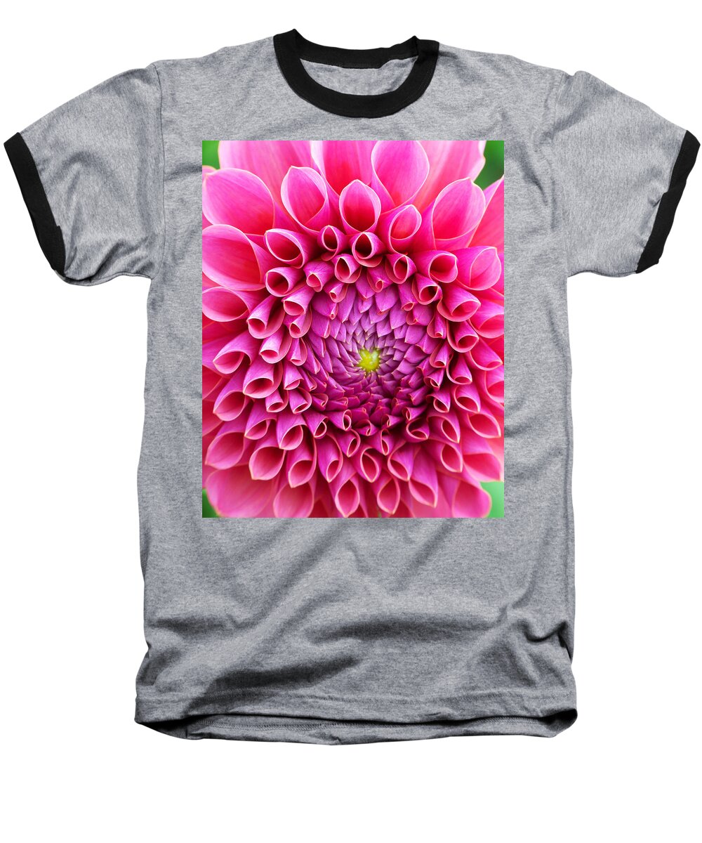 Flower Baseball T-Shirt featuring the photograph Pink Flower Close Up by Anthony Jones