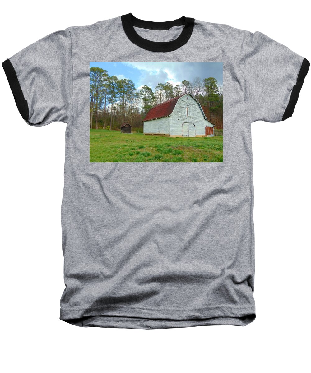 Vintage Baseball T-Shirt featuring the photograph Pinson Farm Barn by Richie Parks