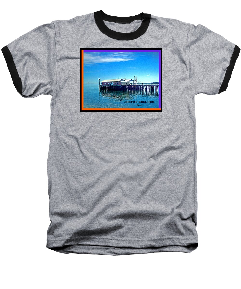 Pacific North West Baseball T-Shirt featuring the digital art PNW Border Crossing 2015 by Joseph Coulombe
