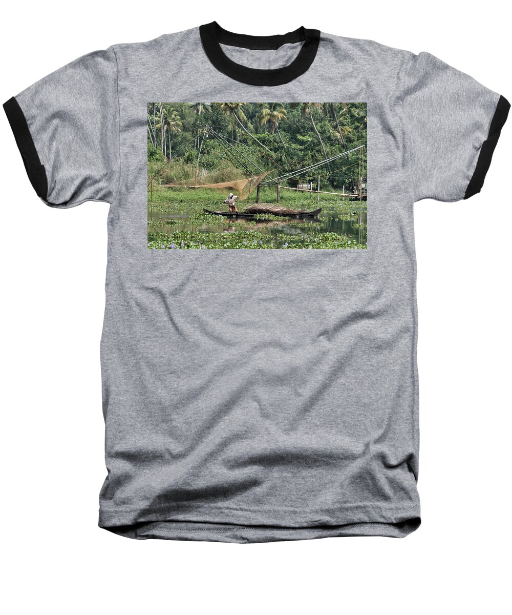 Backwaters Baseball T-Shirt featuring the photograph Pole Position by Marion Galt