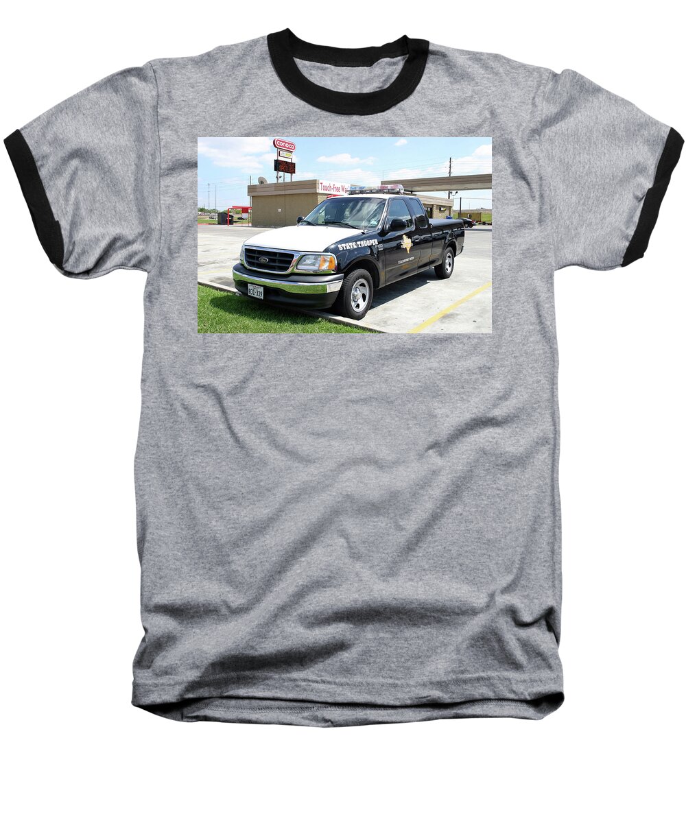 Police Baseball T-Shirt featuring the photograph Police by Jackie Russo
