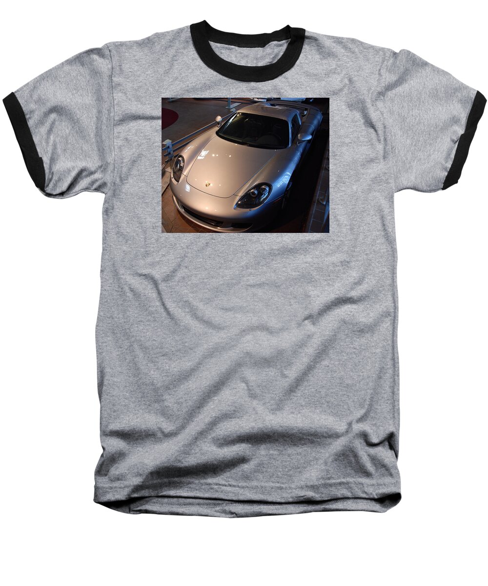 Automobiles Baseball T-Shirt featuring the photograph Porsche Carrera G T by John Schneider