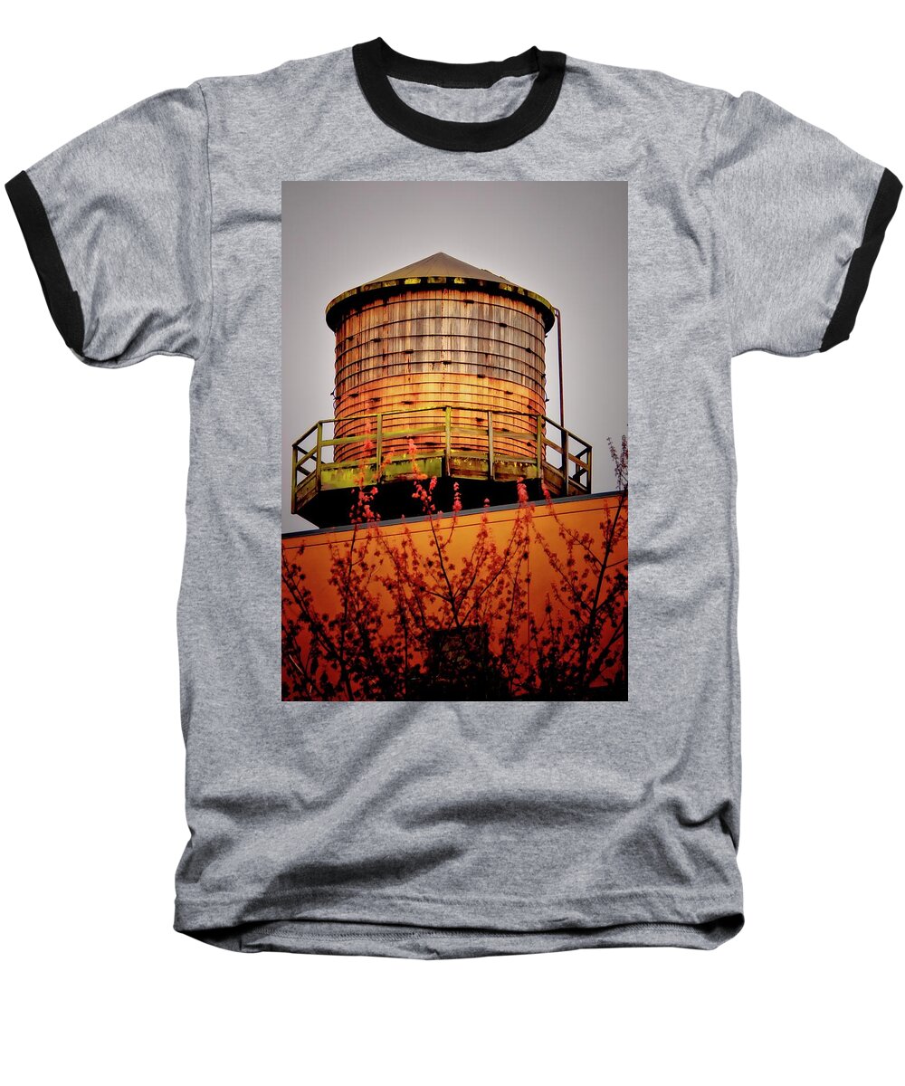 Water Tower Baseball T-Shirt featuring the photograph Portland Water Tower III by Albert Seger