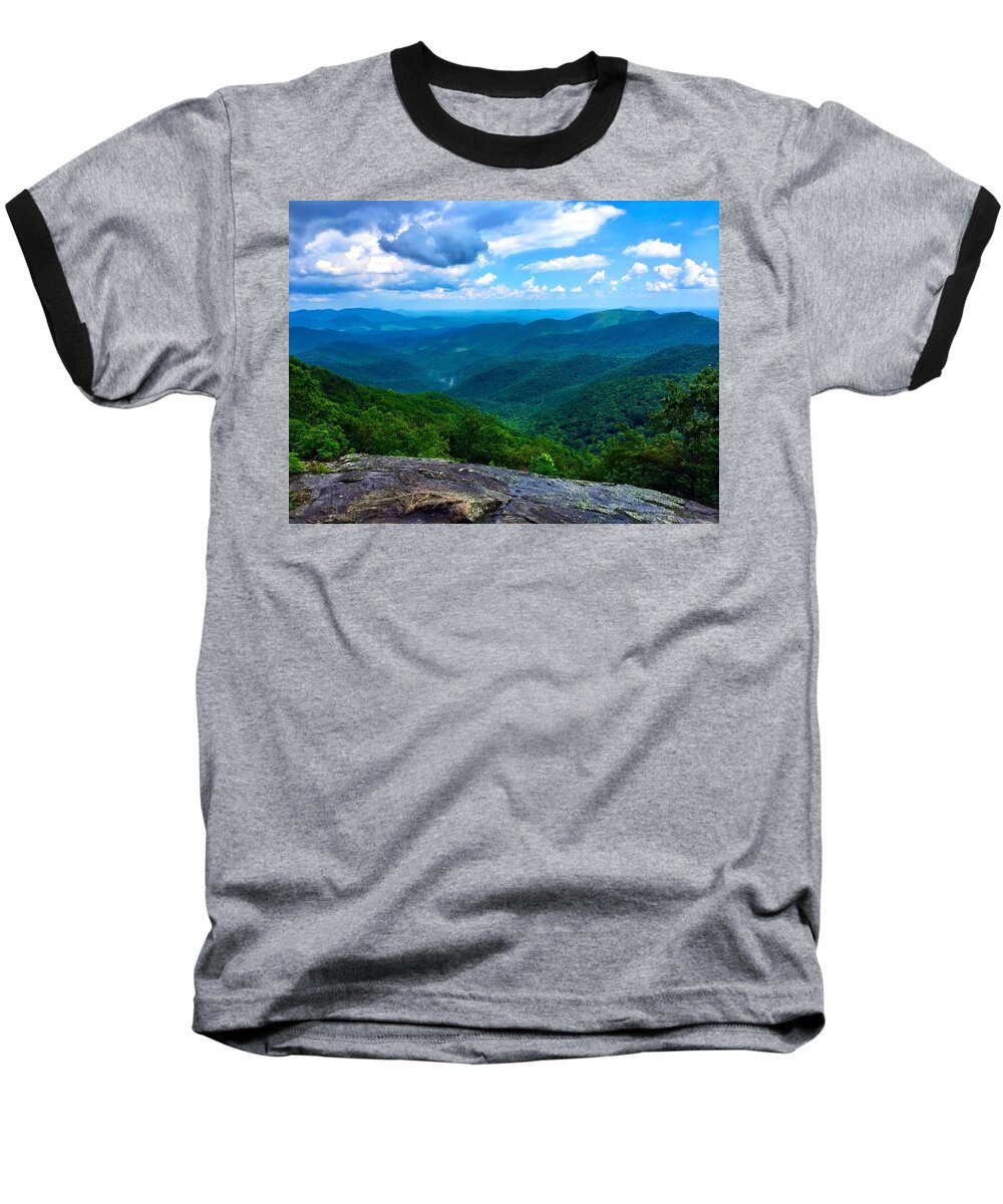 Landscape Baseball T-Shirt featuring the photograph Preacher's Rock by Richie Parks