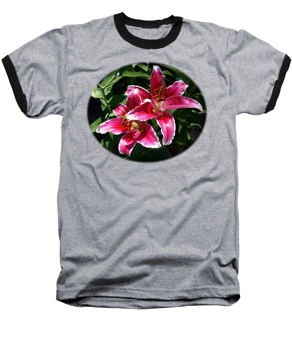 Asian Lily Baseball T-Shirt featuring the photograph Pretty Lilies by Nick Kloepping