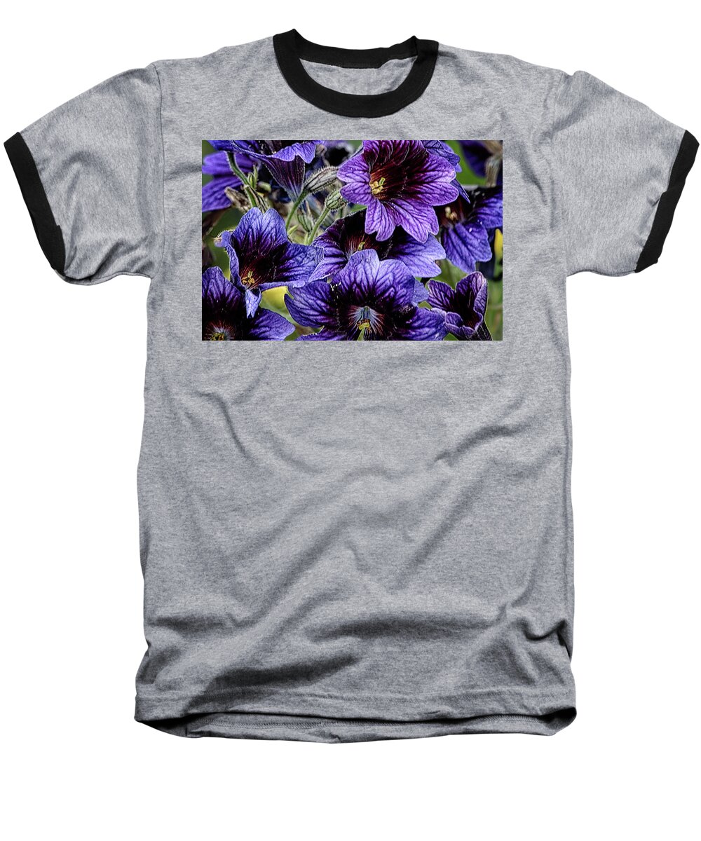 California Baseball T-Shirt featuring the photograph Purple engulfed by Camille Lopez