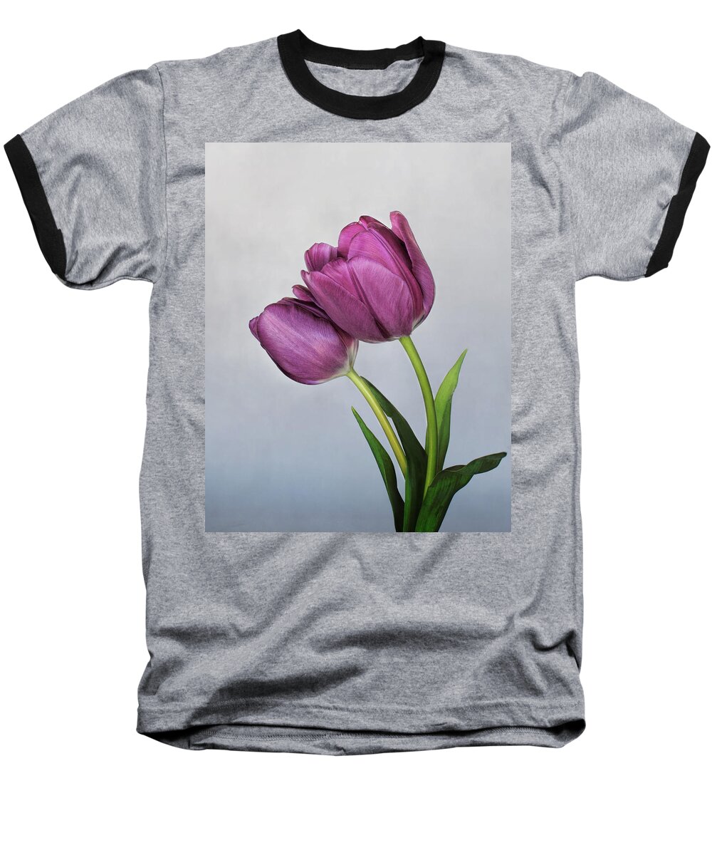 Bloom Baseball T-Shirt featuring the photograph Purple Majesty by David and Carol Kelly