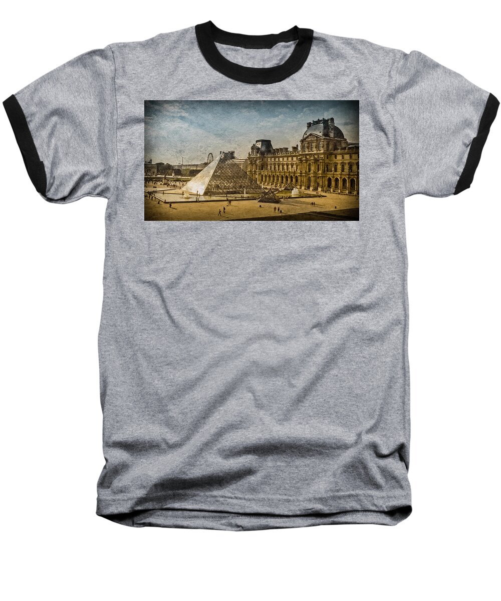 France Baseball T-Shirt featuring the photograph Paris, France - Pyramide by Mark Forte