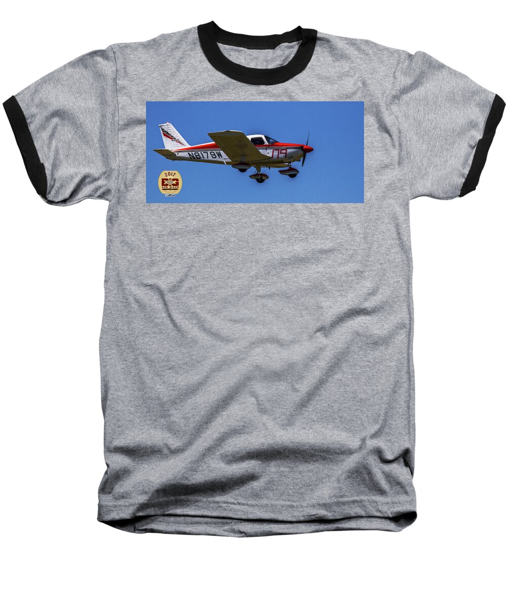 Big Muddy Air Race Baseball T-Shirt featuring the photograph Race 179 Fly By by Jeff Kurtz
