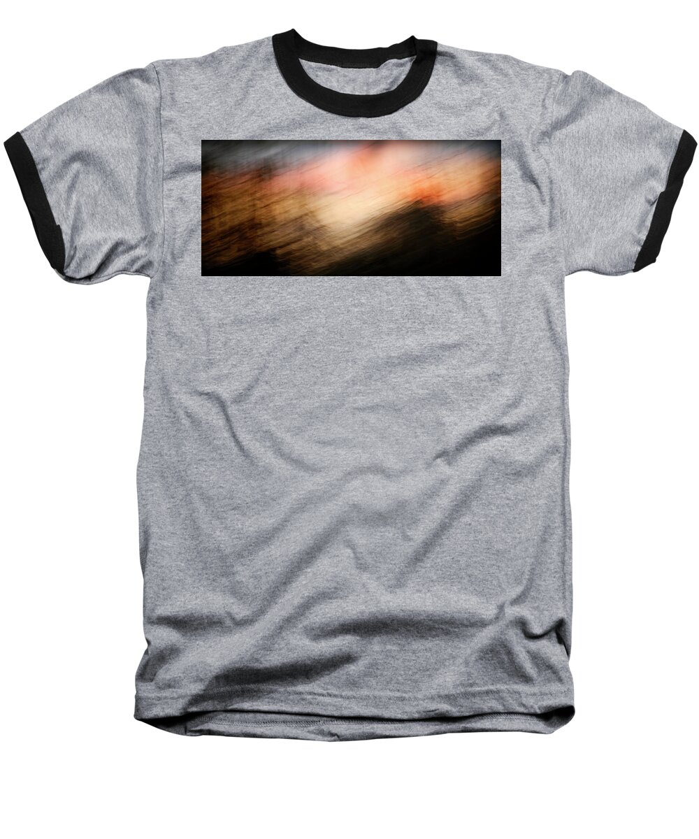 Abstract Expressionism Baseball T-Shirt featuring the photograph Race You to the Top by Marilyn Hunt