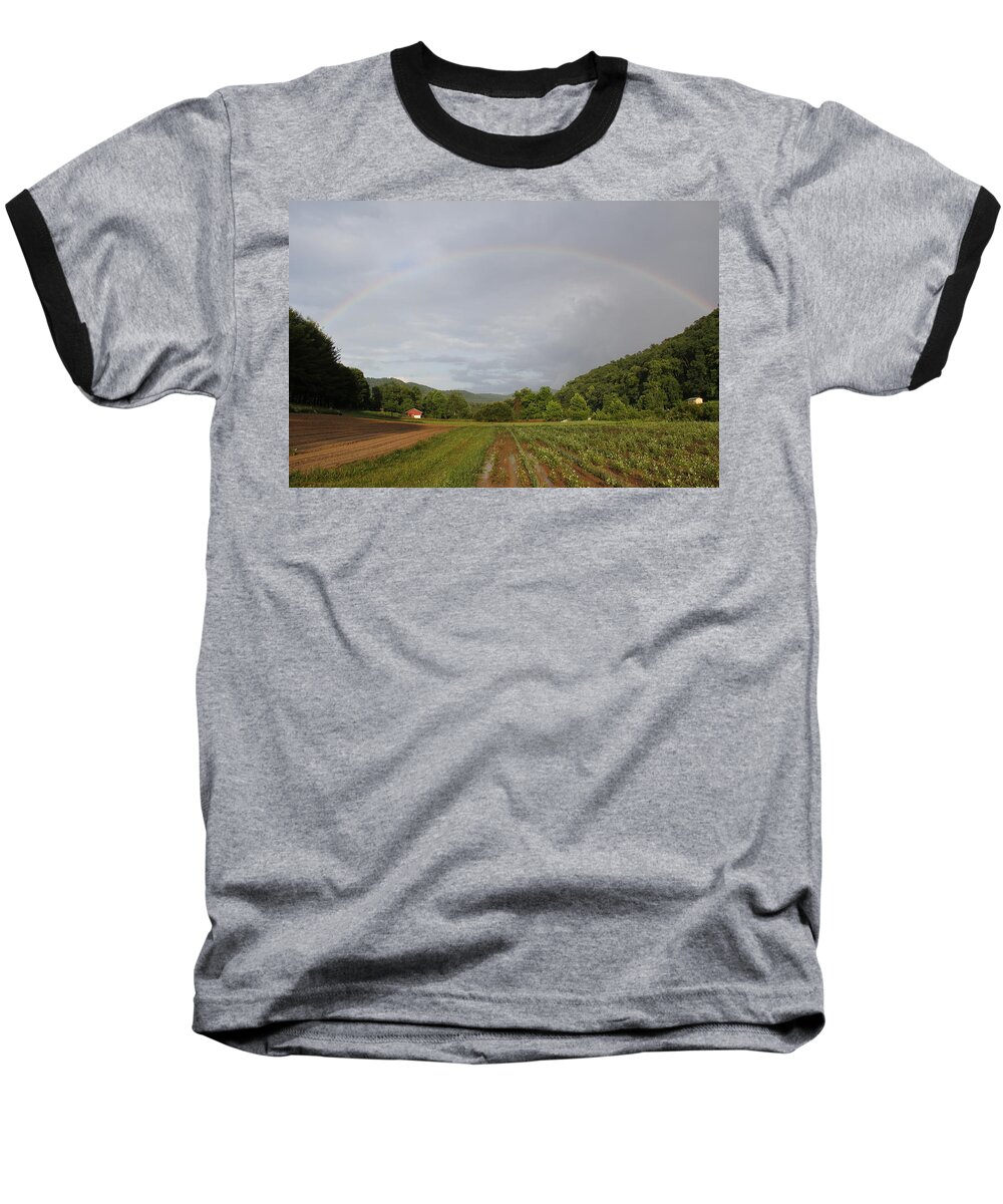 Rainbow Baseball T-Shirt featuring the photograph Rainbow by Allen Nice-Webb