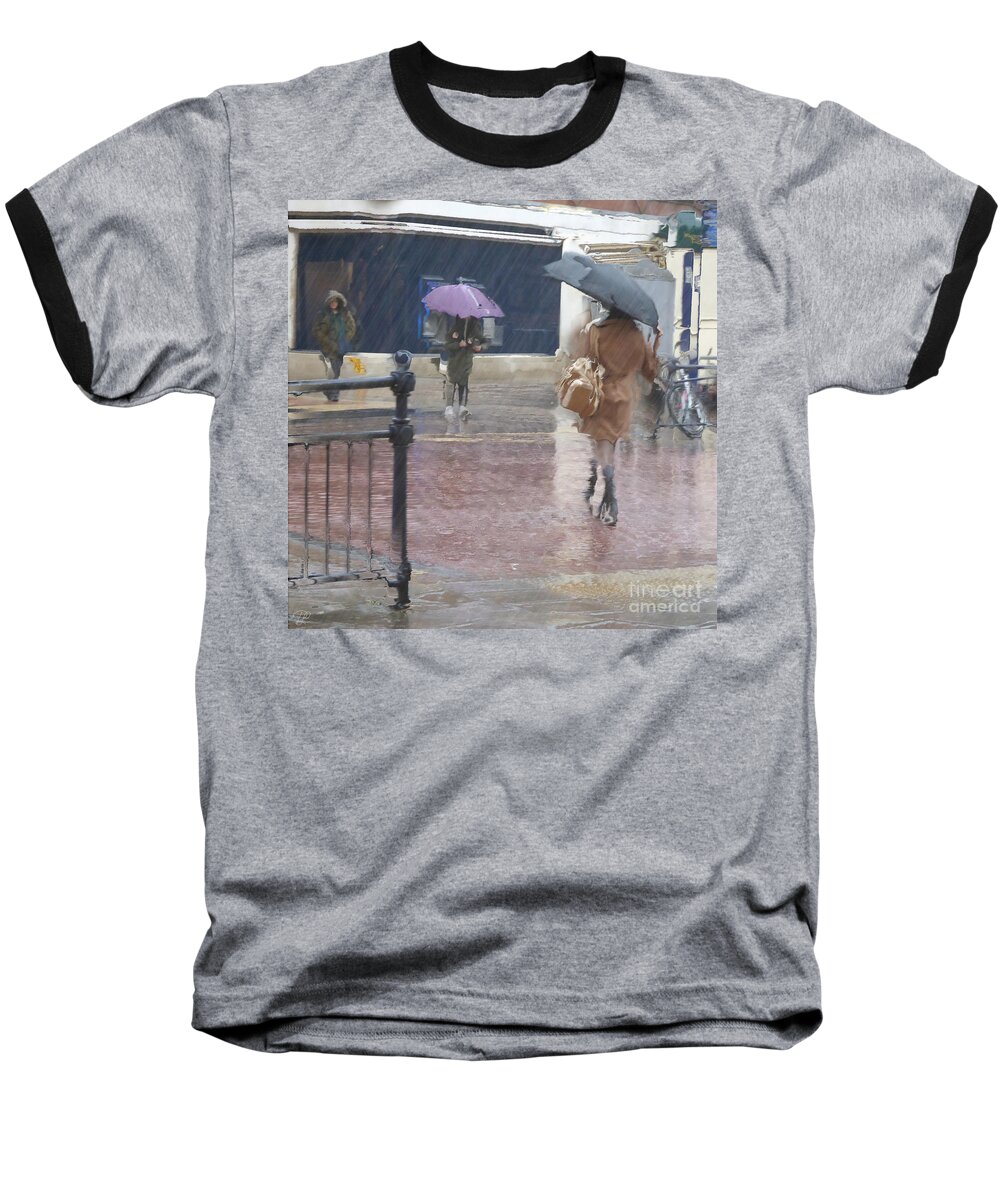Rain Baseball T-Shirt featuring the photograph Raining All Around by LemonArt Photography