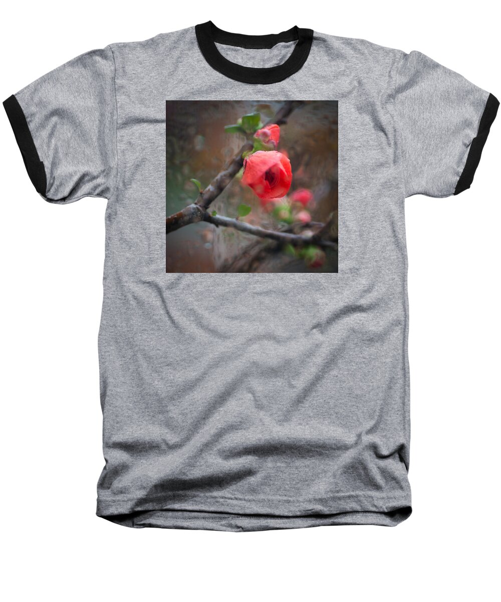 Flower Baseball T-Shirt featuring the photograph Raining Day Blossom by Catherine Lau