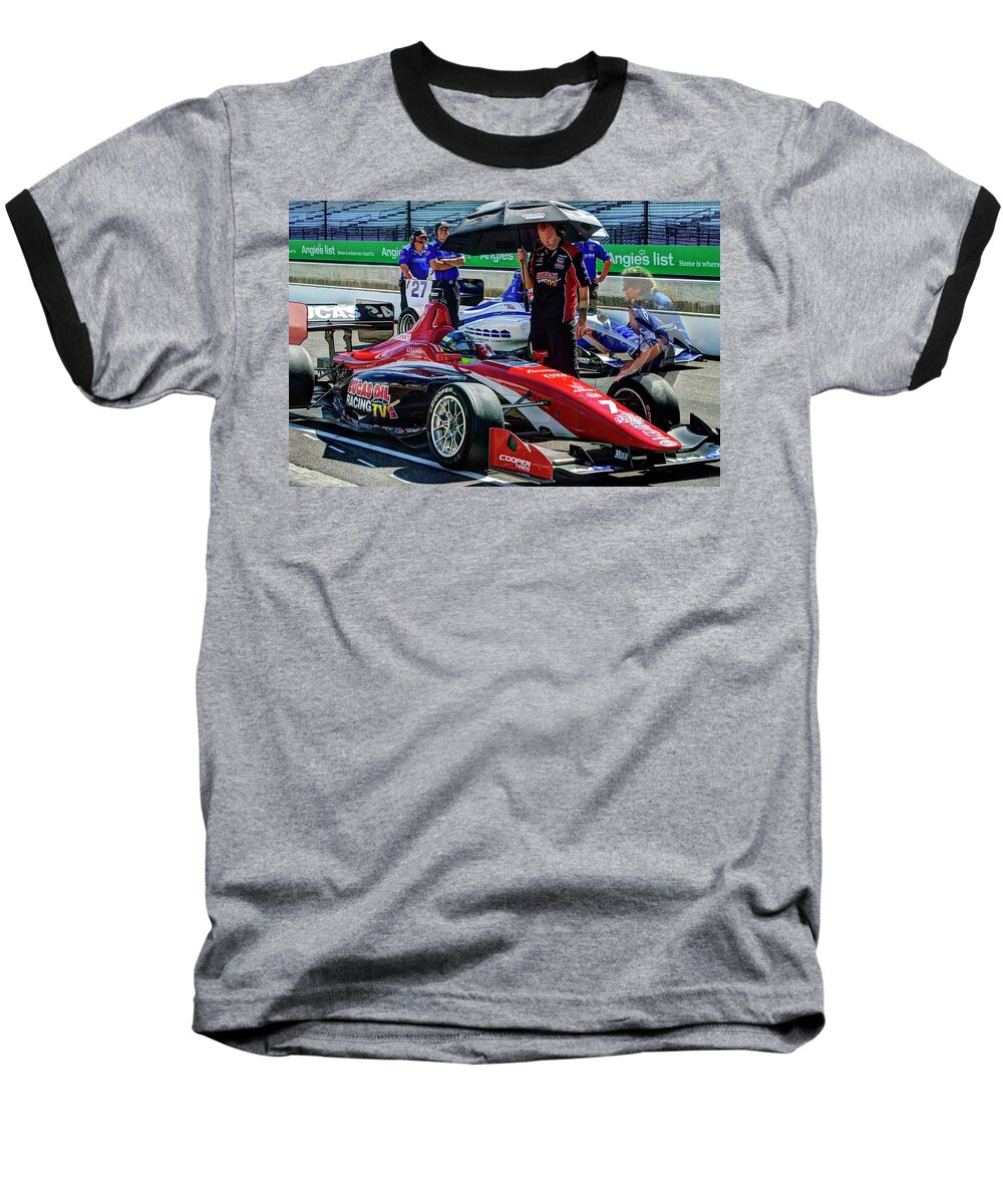 Rc Enerson Baseball T-Shirt featuring the photograph RC Enerson on the Grid by Josh Williams