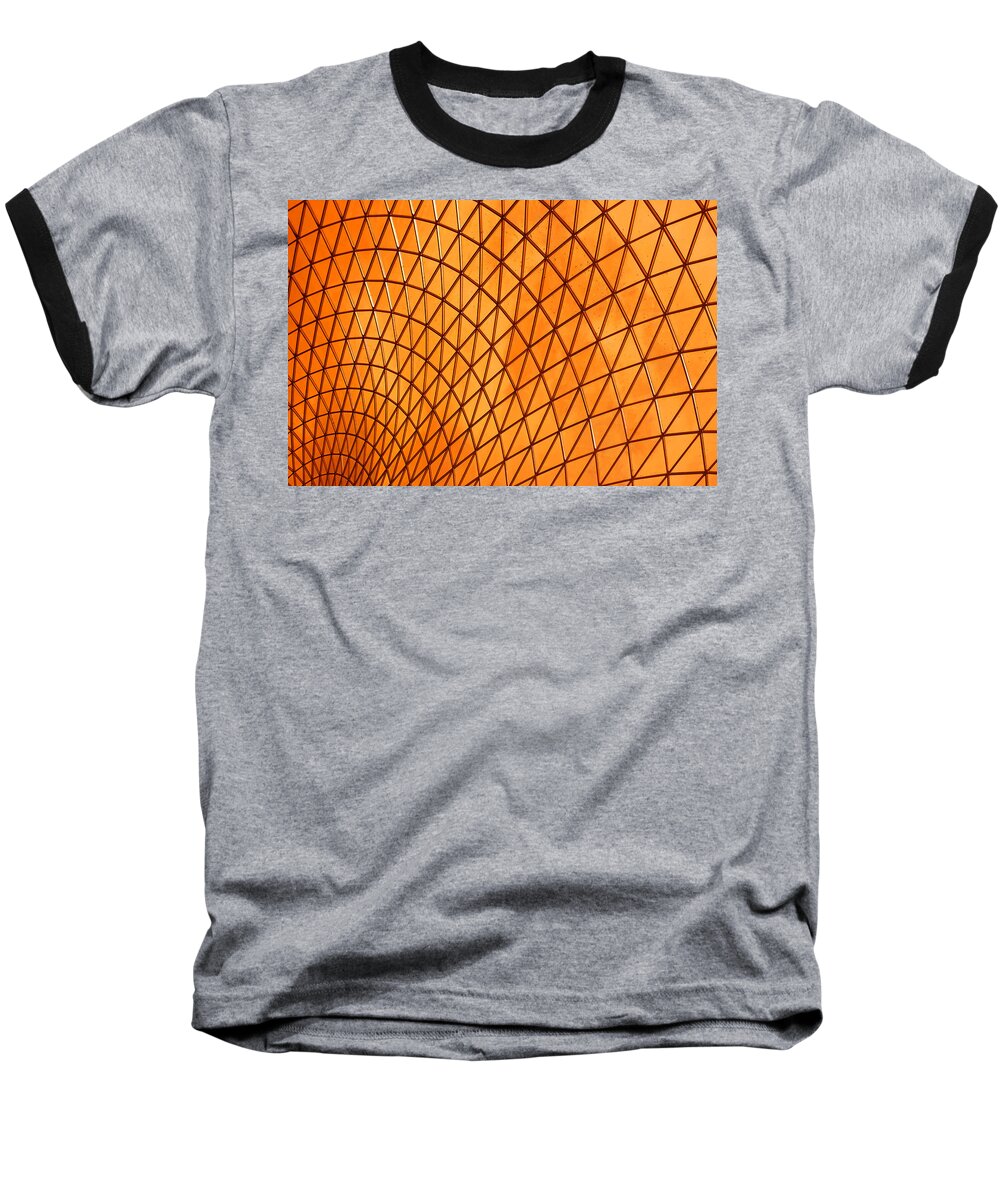 Abstract Baseball T-Shirt featuring the photograph Orange Glow by Elvira Butler