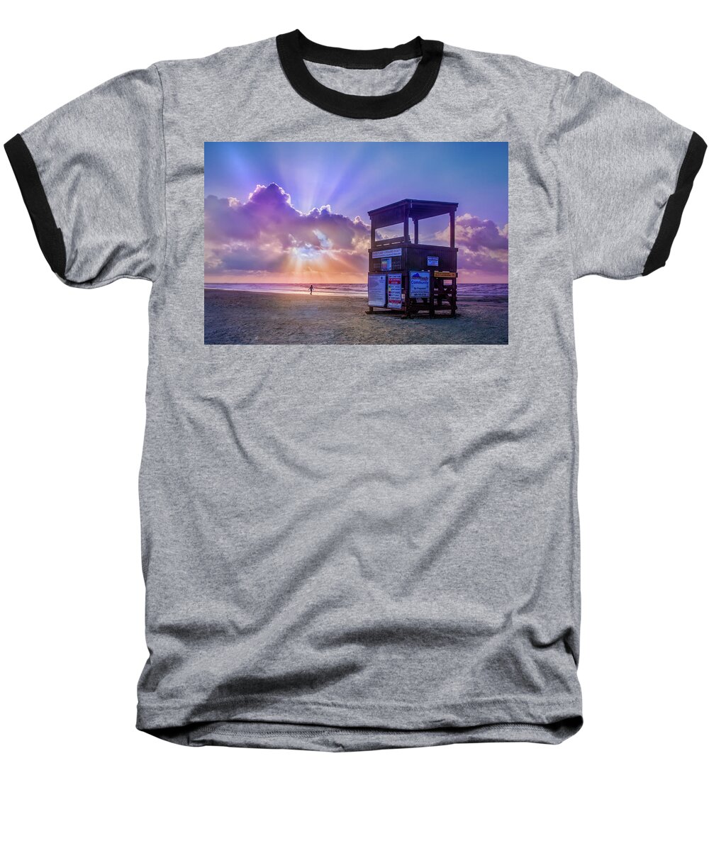 God Rays Baseball T-Shirt featuring the photograph Ready For A Glorious Summer by James Woody