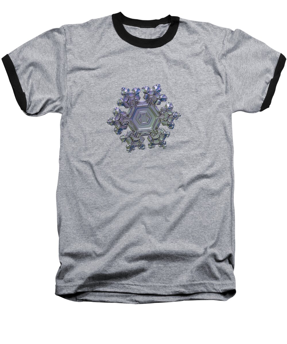 Snowflake Baseball T-Shirt featuring the photograph Real snowflake - 05-Feb-2018 - 1 alt by Alexey Kljatov