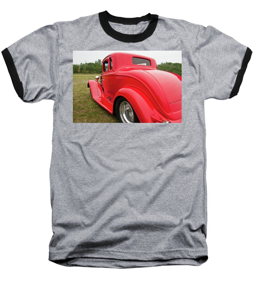 Antique Car Baseball T-Shirt featuring the photograph Red 1994 by Guy Whiteley