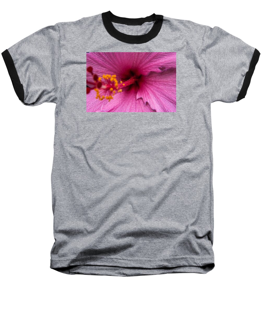Red Baseball T-Shirt featuring the photograph Red Bloom - PLA302 by Gordon Sarti