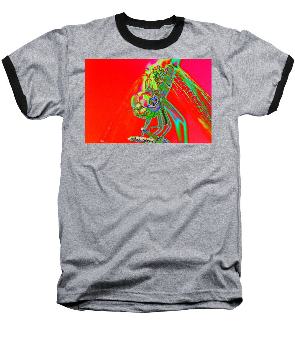 Pop Art Baseball T-Shirt featuring the photograph Red Dragon by Richard Patmore
