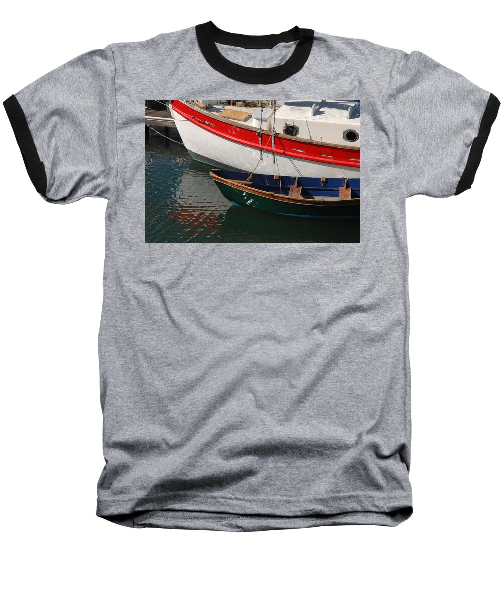 Sail Baseball T-Shirt featuring the photograph Red White and Blue by David Shuler