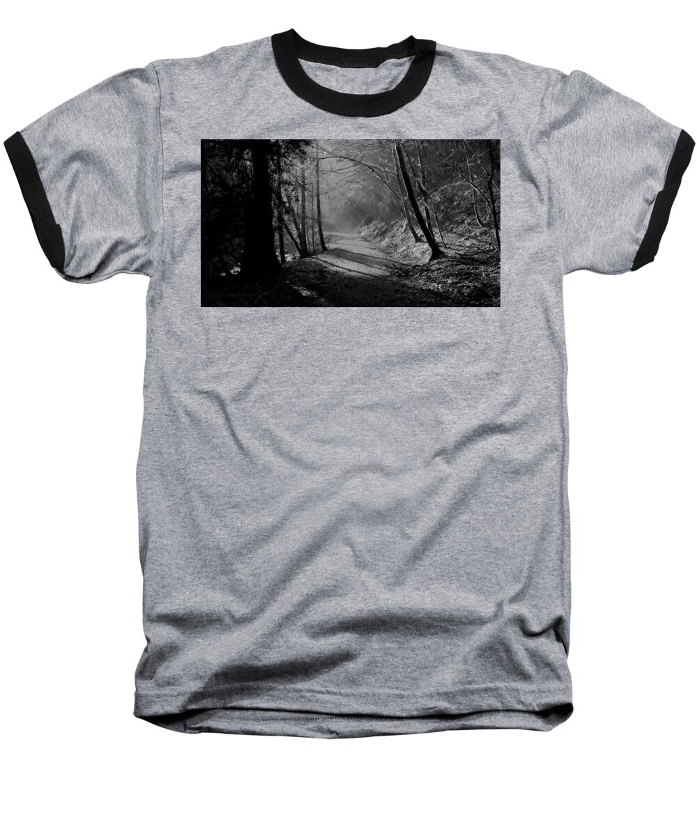 Reelig Glen Baseball T-Shirt featuring the photograph Reelig forest walk by Gavin Macrae