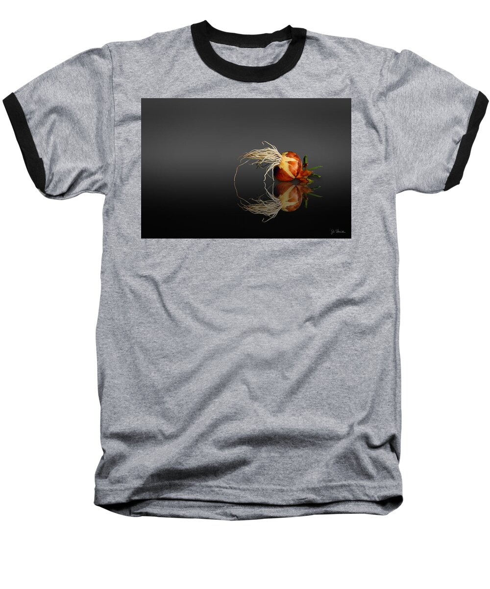 Onion Baseball T-Shirt featuring the photograph Reflected Onion No. 3 by Joe Bonita