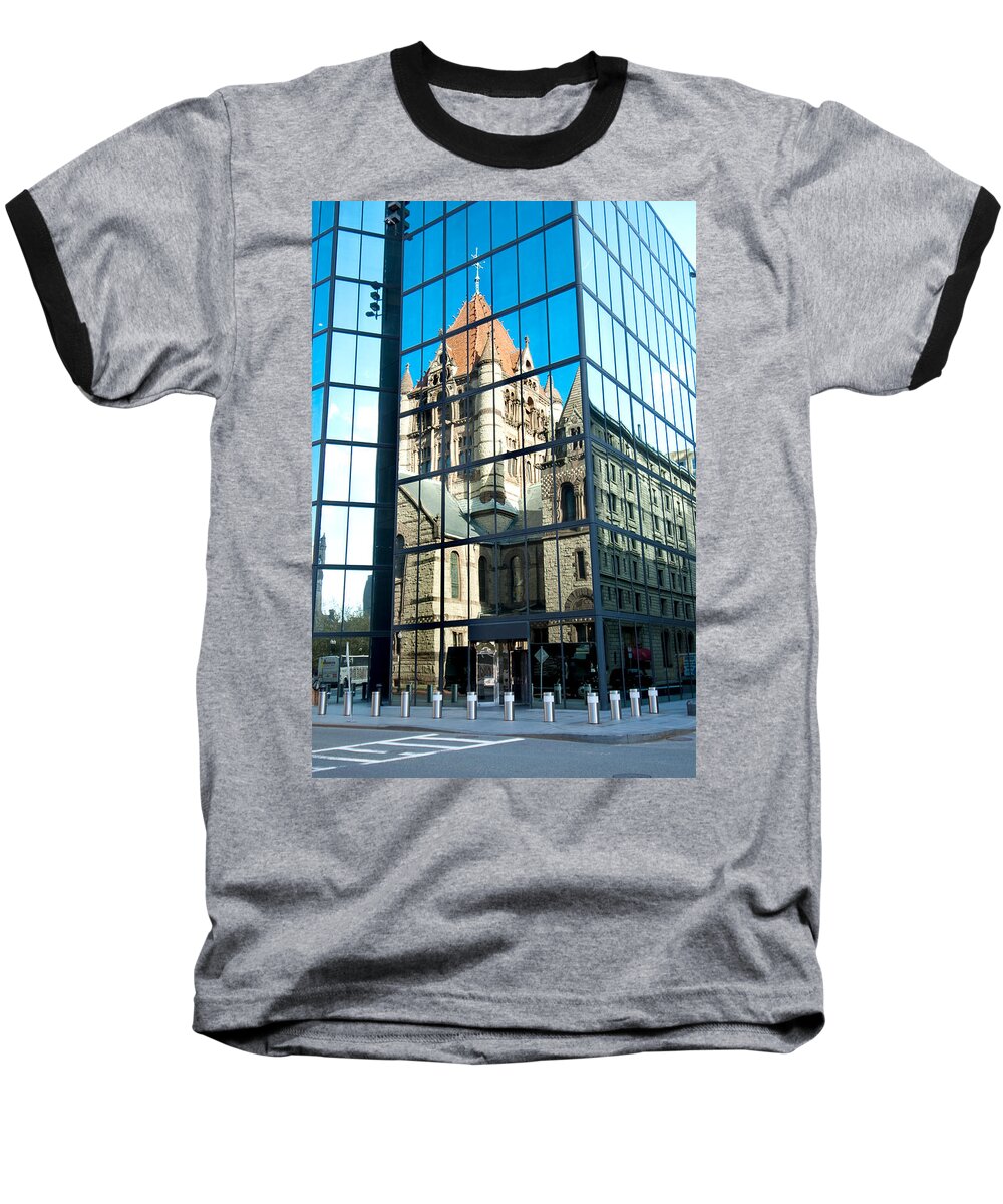 Boston Baseball T-Shirt featuring the photograph Reflecting on Religion by Greg Fortier