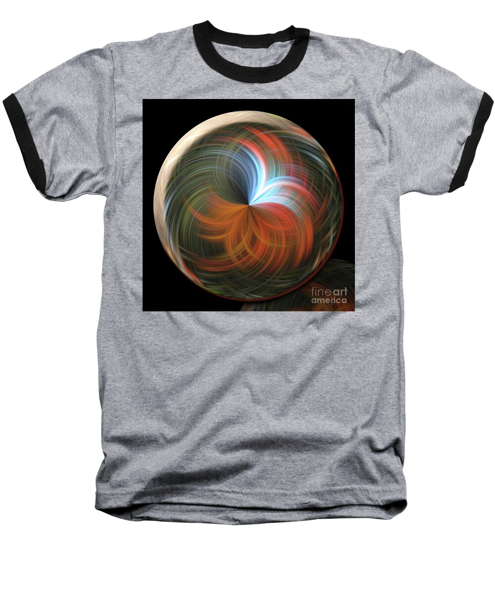 Reflecting Baseball T-Shirt featuring the photograph Reflecting Orb by Judy Wolinsky