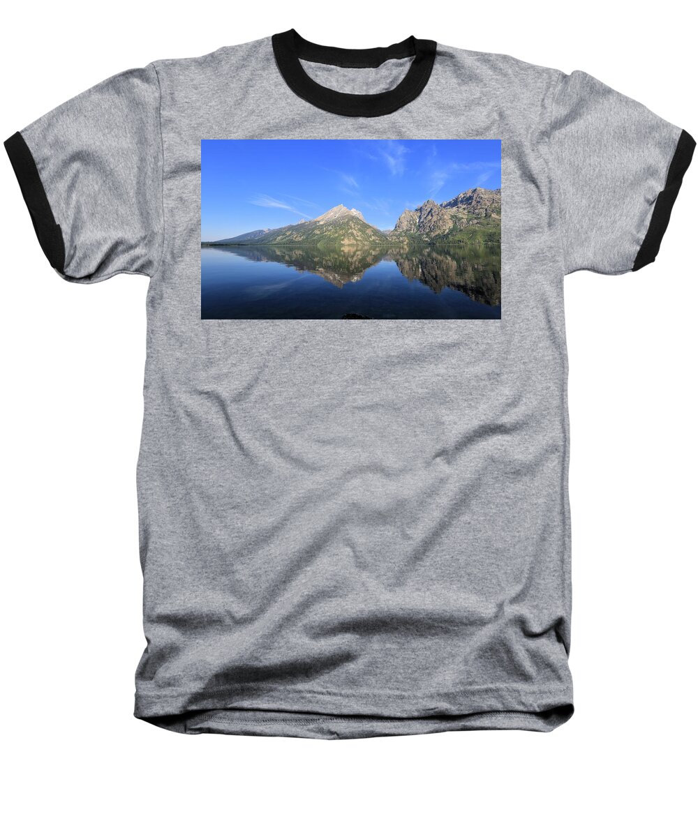 Photosbymch Baseball T-Shirt featuring the photograph Reflection at Grand Teton National Park by M C Hood