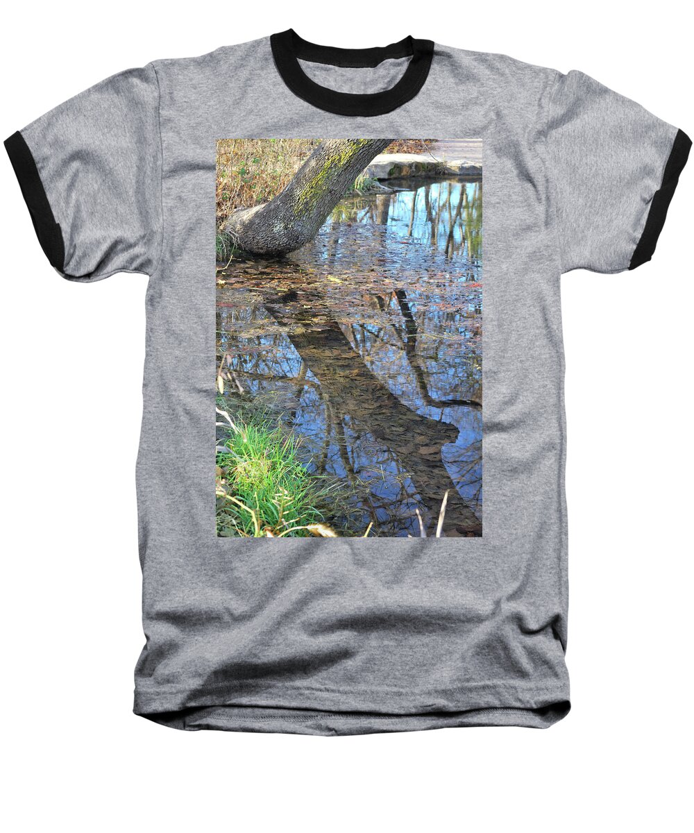 Pond Baseball T-Shirt featuring the photograph Reflections I by Ron Cline