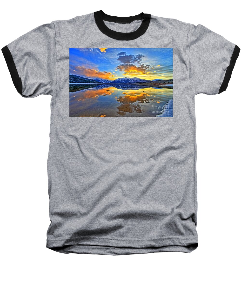 Colorado Baseball T-Shirt featuring the photograph Reflections of Light by Scott Mahon