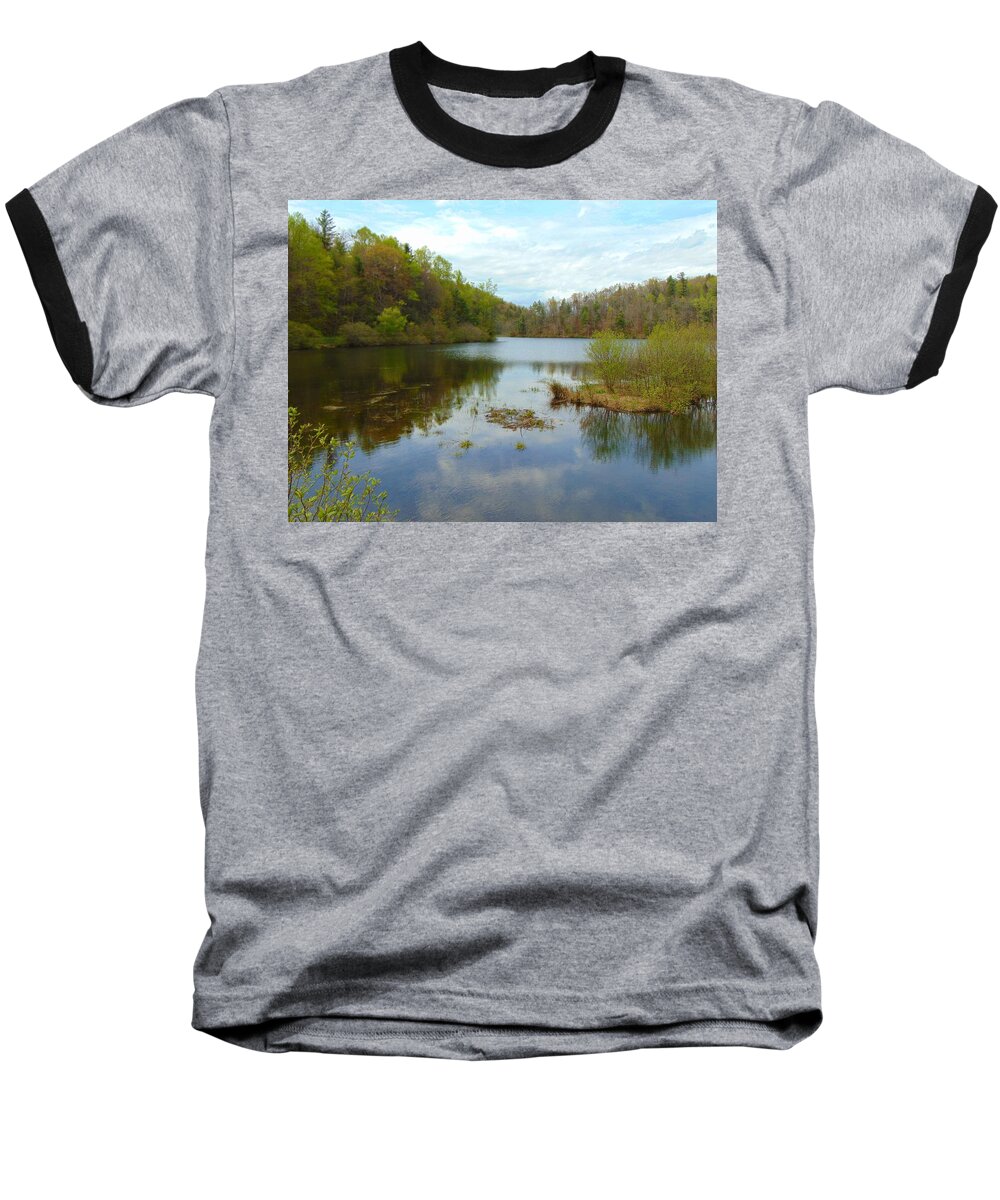 Lake Baseball T-Shirt featuring the photograph Reflections by Richie Parks