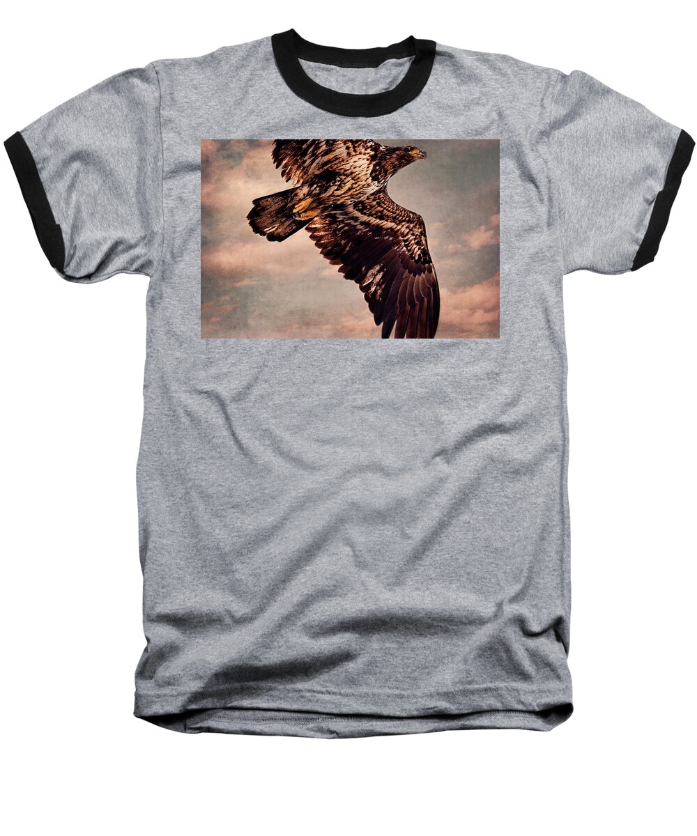 Eagle Baseball T-Shirt featuring the photograph Regal Eagle by Peggy Collins