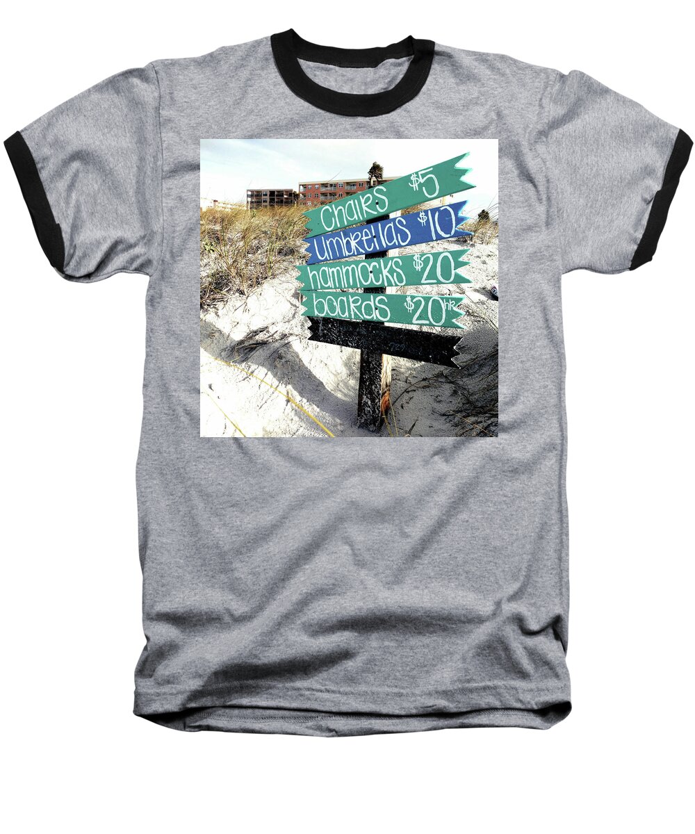 Mighty Sight Studio Baseball T-Shirt featuring the digital art Relax for Twenty by Steve Sperry