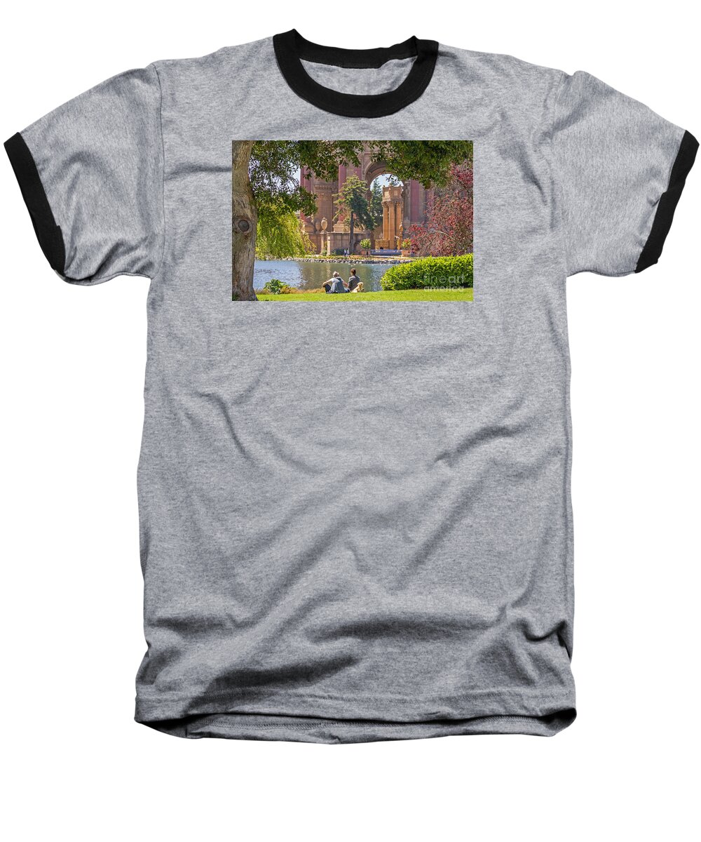 Dog Baseball T-Shirt featuring the photograph Relaxing at the Palace by Kate Brown