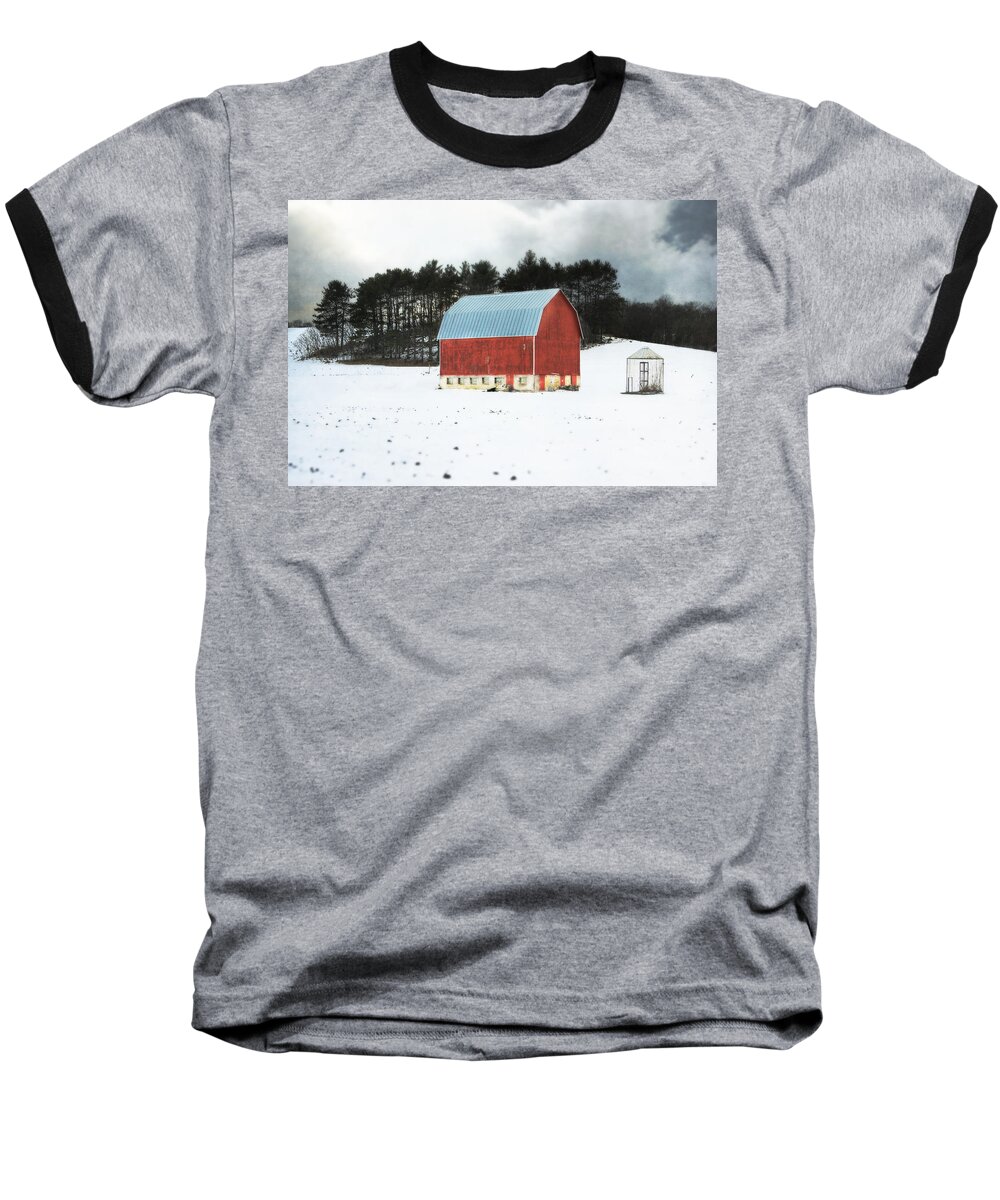 Farmhouse D�cor Baseball T-Shirt featuring the photograph Rembering the Good Old Days by Julie Hamilton