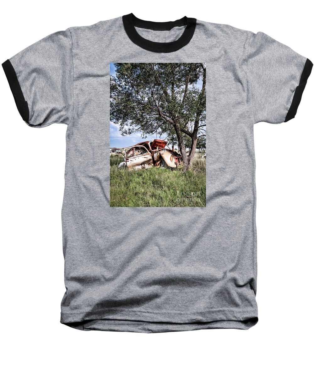Automobile Baseball T-Shirt featuring the photograph Retired Bug by Lawrence Burry