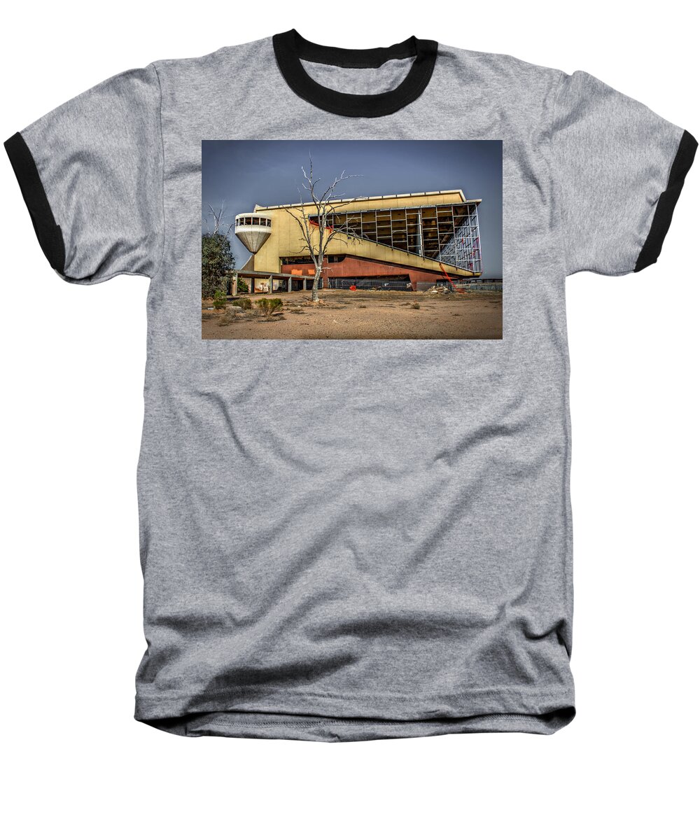 Brick Baseball T-Shirt featuring the digital art Retro Architecture by Dan Stone