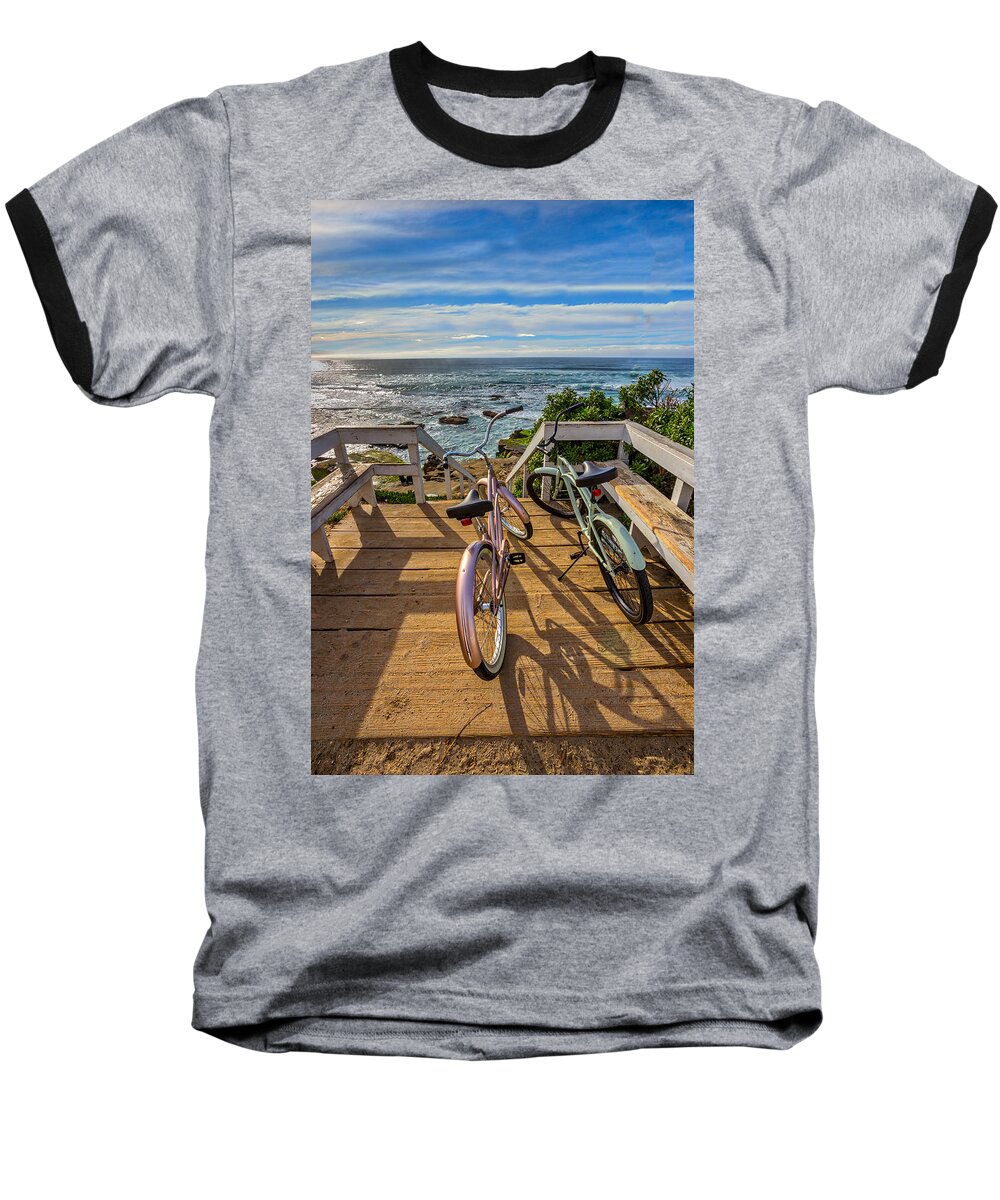 Beach Baseball T-Shirt featuring the photograph Ride with me to the Beach by Peter Tellone