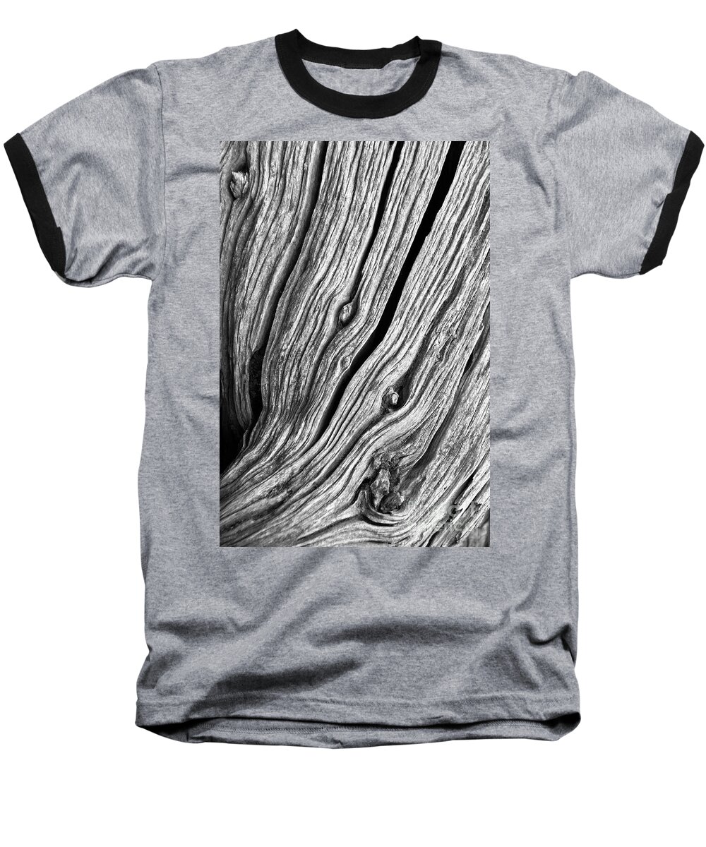 Black And White Baseball T-Shirt featuring the photograph Ridges - bw by Werner Padarin