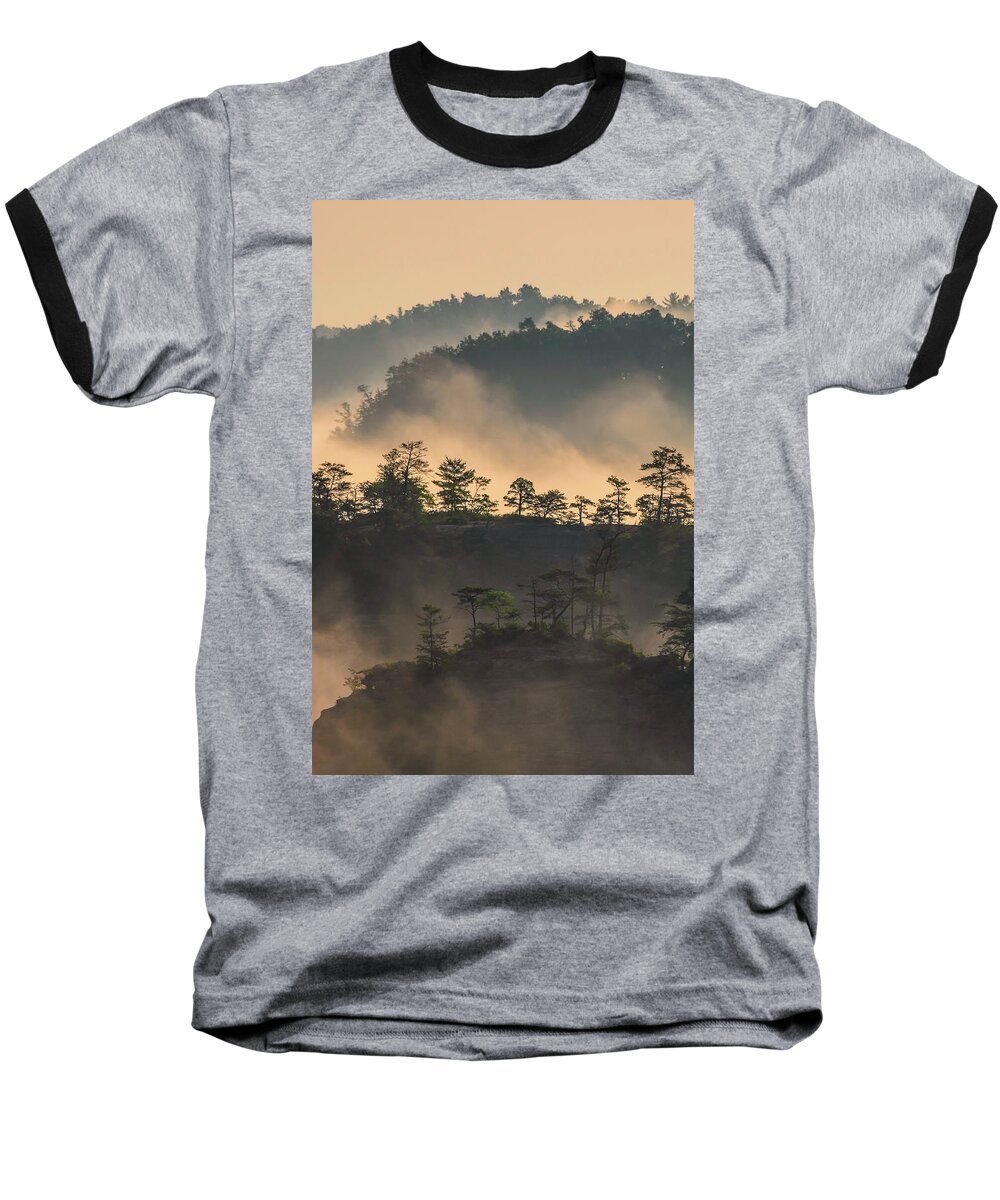 Ridges Baseball T-Shirt featuring the photograph Ridges by Ulrich Burkhalter