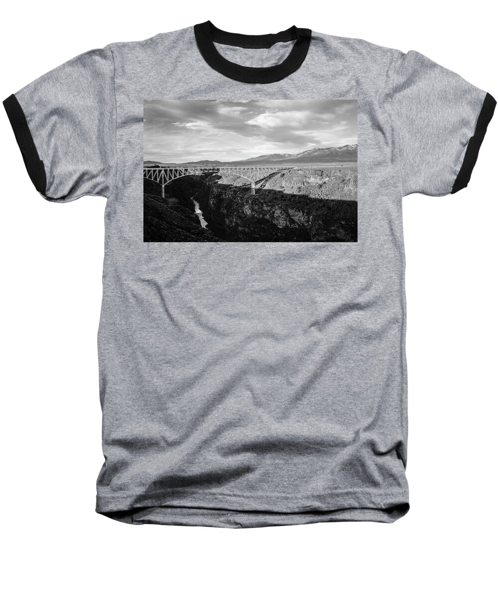 Sangre De Cristo Baseball T-Shirt featuring the photograph Rio Grande Gorge Birdge by Marilyn Hunt