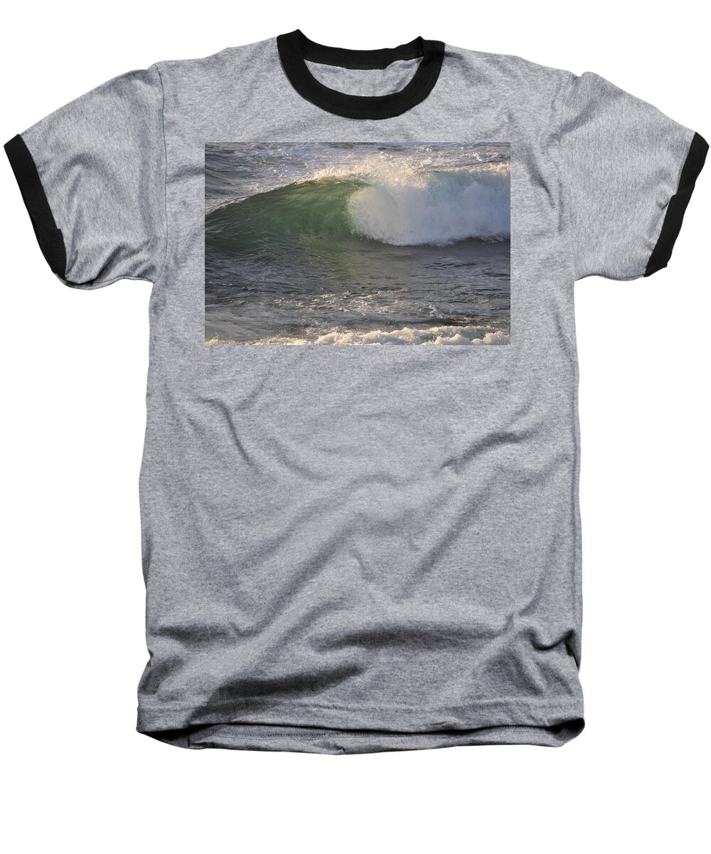 Wave Baseball T-Shirt featuring the photograph Rip Curl by Bridgette Gomes