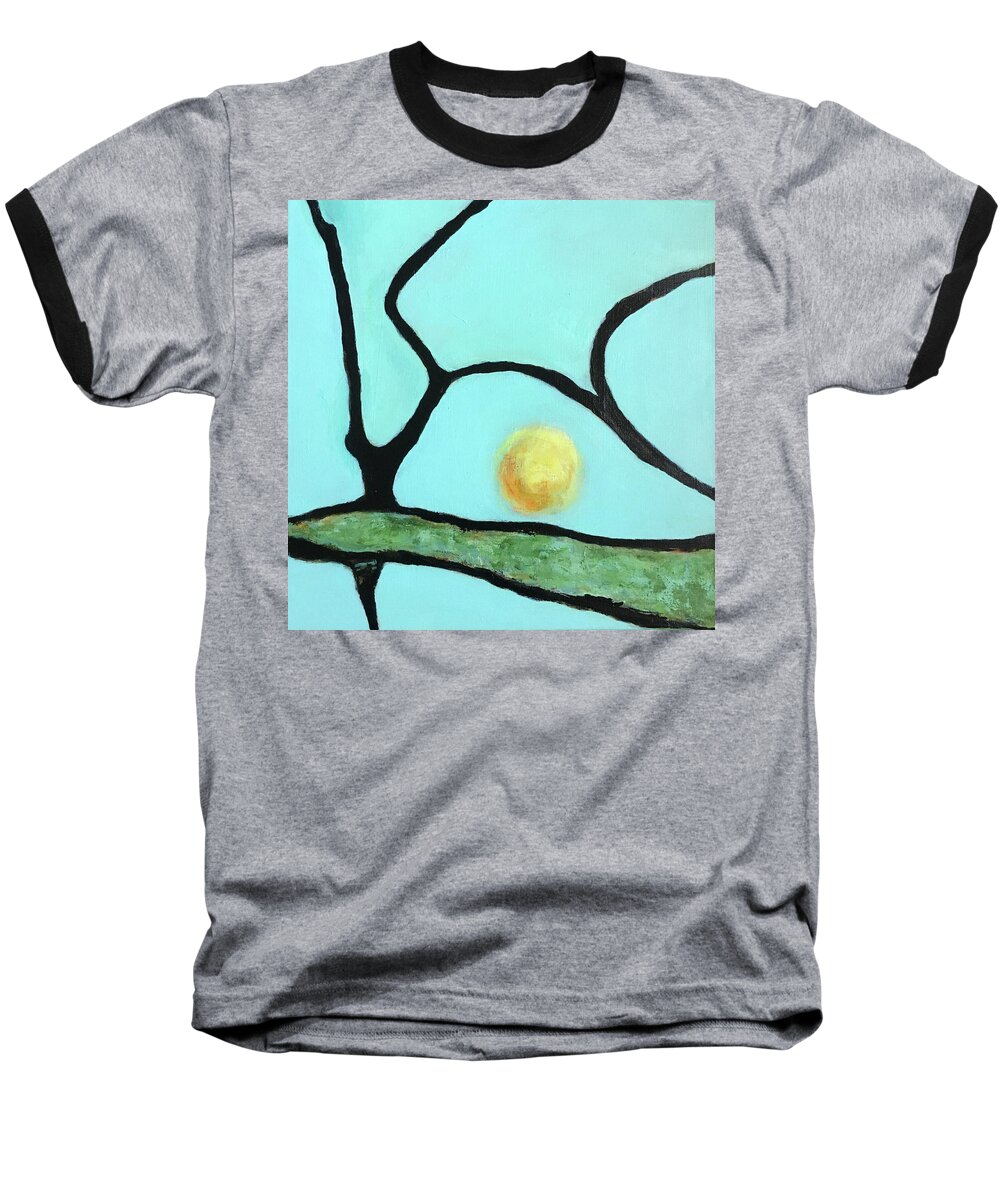 Contemporary Baseball T-Shirt featuring the painting Ripening III by Mary Sullivan