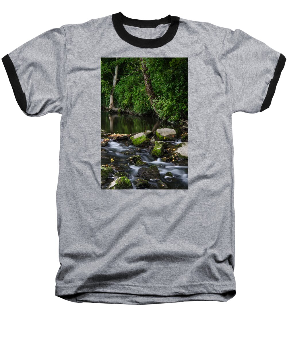 River Tolka Baseball T-Shirt featuring the photograph River Tolka by Martina Fagan