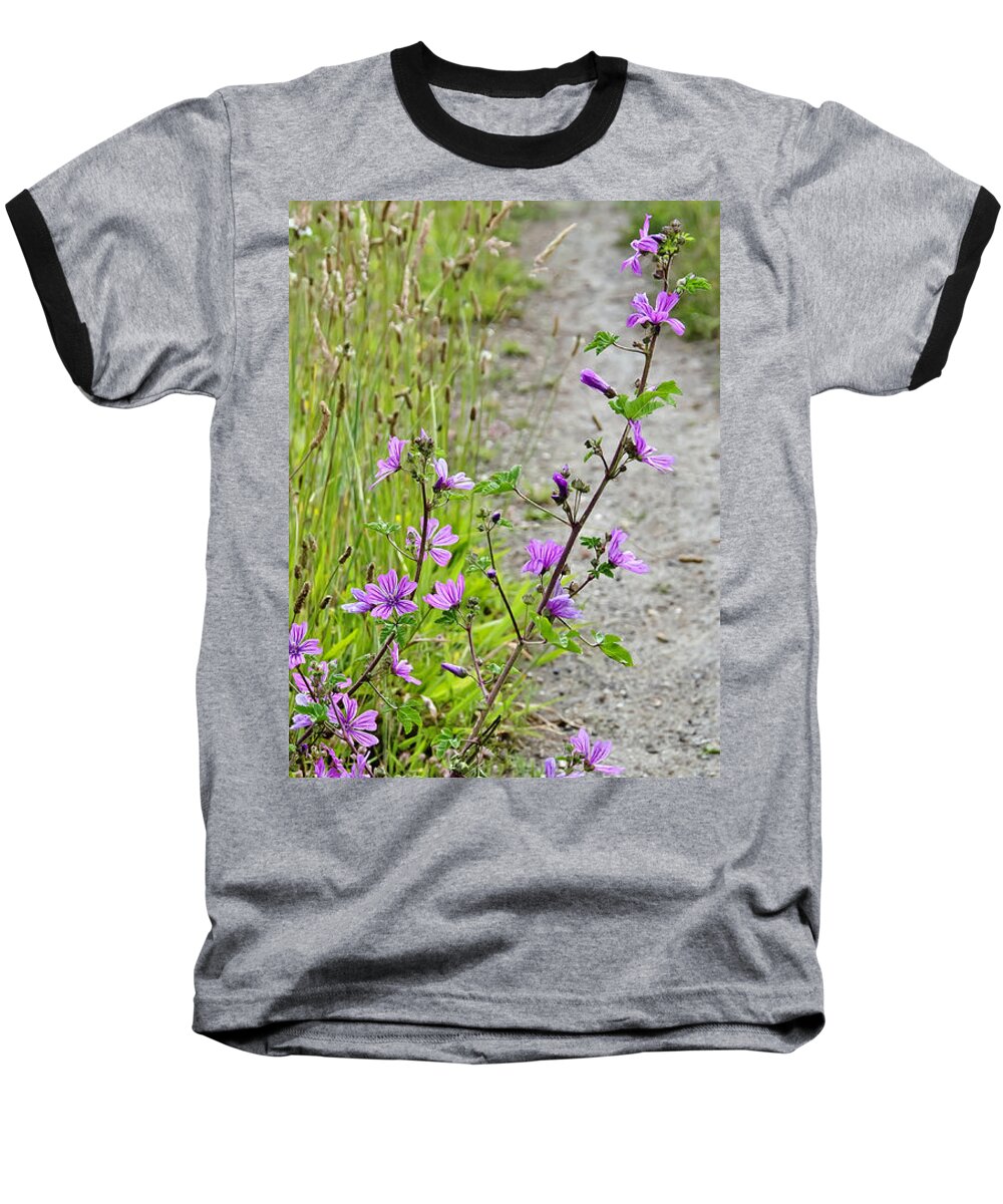 Roadside Baseball T-Shirt featuring the photograph Roadside flowers by Yurix Sardinelly