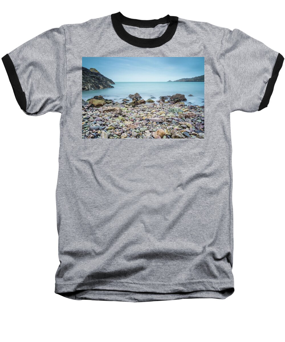 Beach Baseball T-Shirt featuring the photograph Rocky Beach by James Billings