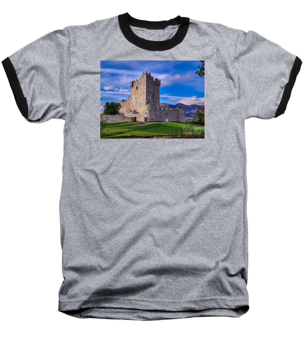 Ross Castle Baseball T-Shirt featuring the photograph Ross Castle by Juergen Klust