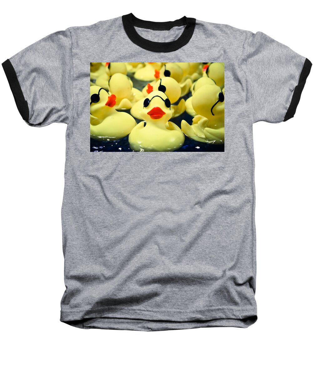 Rubber Duckie Baseball T-Shirt featuring the photograph Rubber Duckie by Colleen Kammerer
